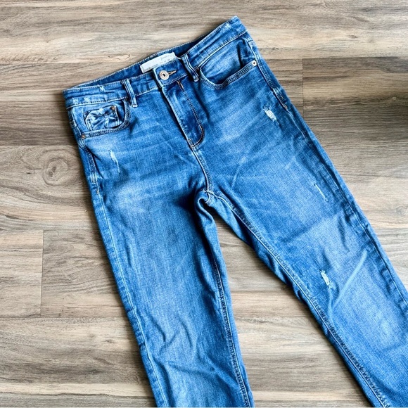 ASOS Stradivarius High Waist Distressed Skinny Jeans – Size 6 - Picture 2 of 8